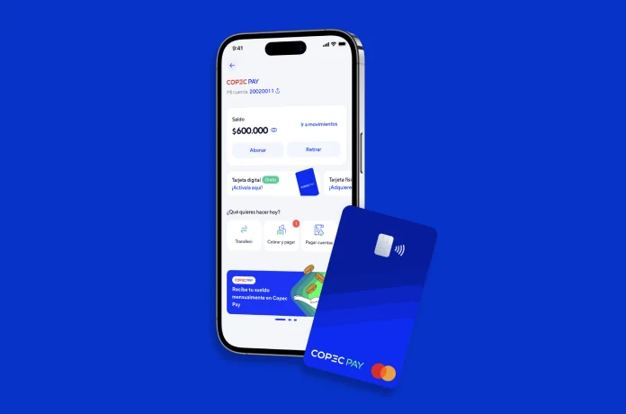 Copec Pay app and prepaid card