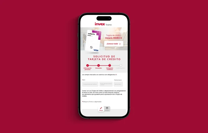 Card application, 100% digital