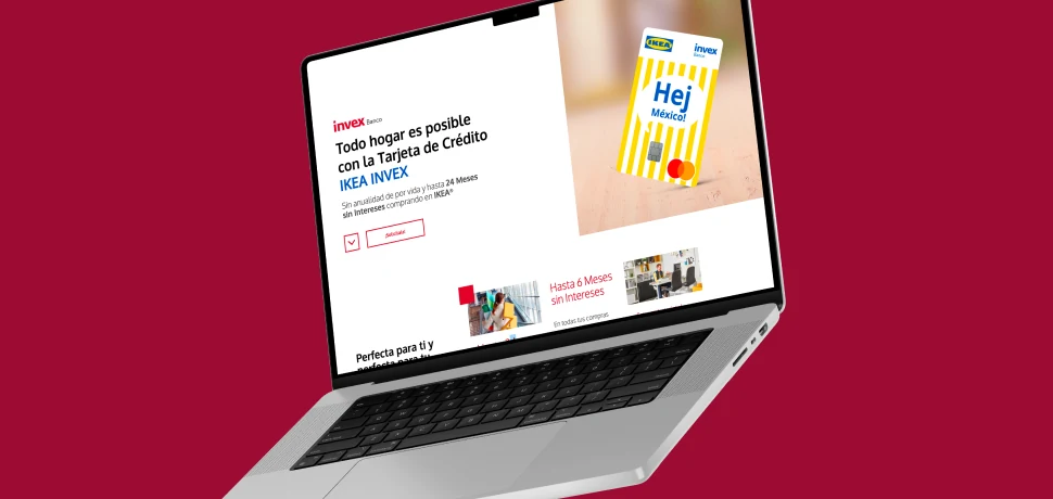 INVEX x IKEA co-brand, acquisition landing