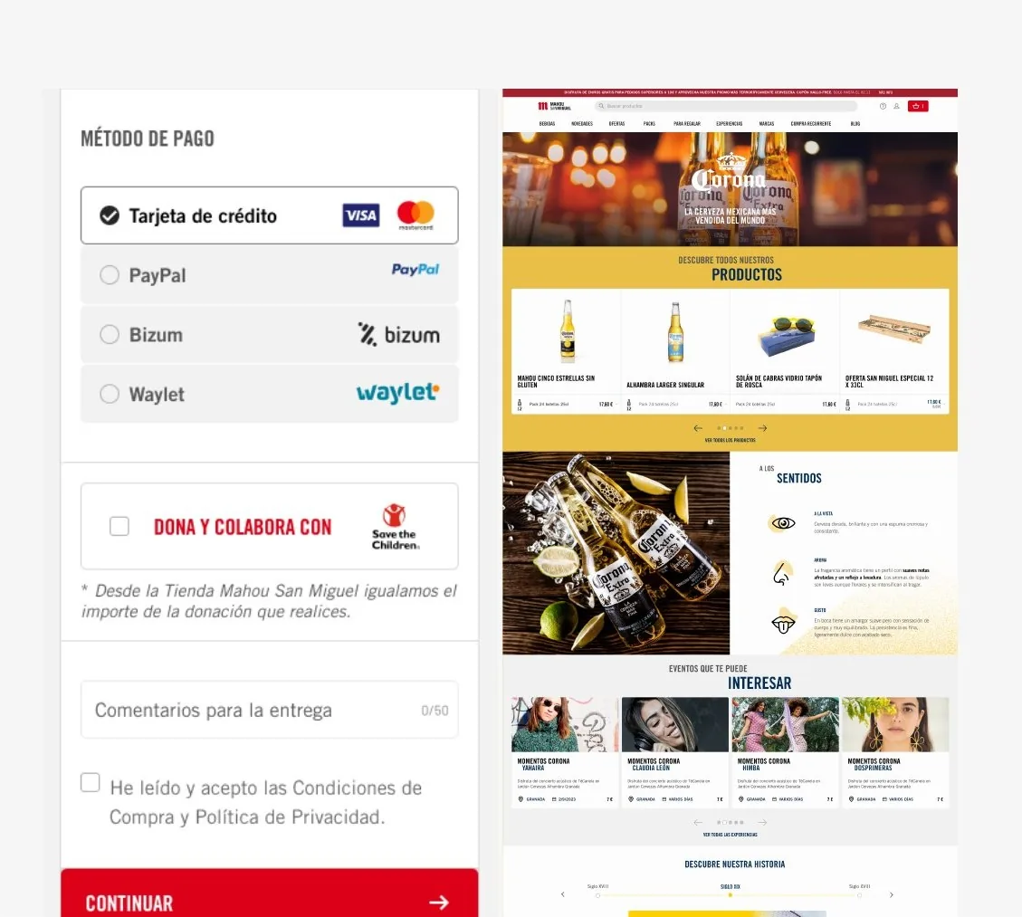 Mahou — Del informe a la tienda
